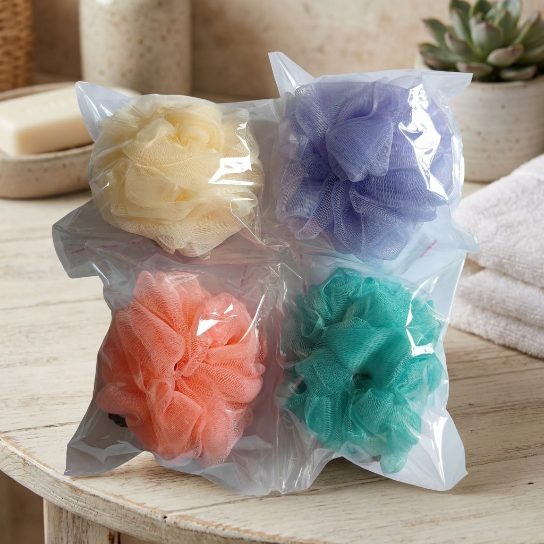 OPP Bag Durable Foaming Shower Loofah