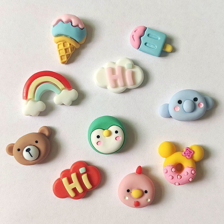 3D Cartoon Resin Stickers, Cute INS Style DIY Decorative Stickers, Kawaii Puffy Stickers for Tumblers, Water Bottles, Phone Cases, Journals & Crafts